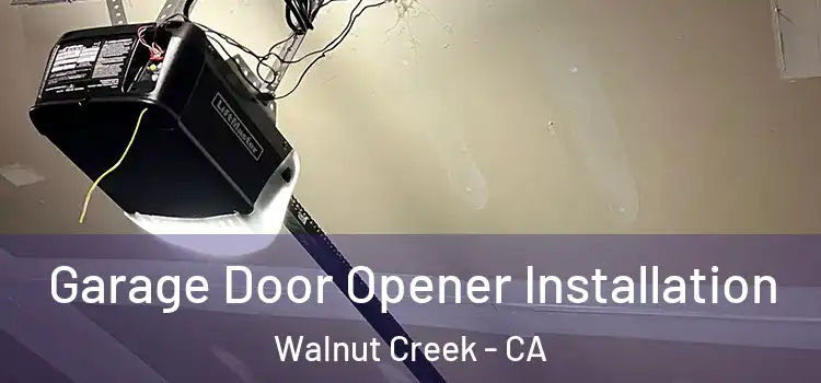  Garage Door Opener Installation Walnut Creek - CA